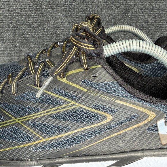 Hoka Clifton 3 Running Shoes Men\'s 9.5 Black Gold Athletic Run Training Sneakers main image 4